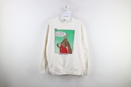 Vintage 90s Womens Large Rubes Comics Christmas Reindeer Rudolph Sweatshirt USA - £44.35 GBP