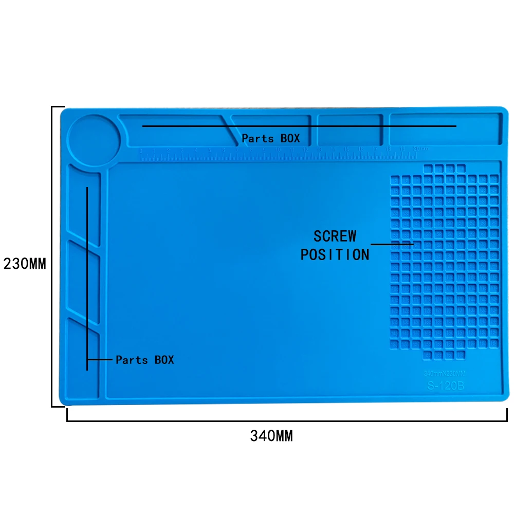 ESD Heat Insulation Wor mat Soldering Station  Phone Computer Repair Mat Magneti - £206.96 GBP