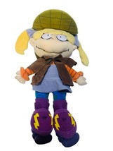 Vintage Aneglica Plush Doll 1998 Rugrats 15&quot; Detective  Roller Skates Stuffed  - £21.21 GBP