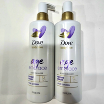 2 Pack Dove Body Love Age Embrace Body Cleanser Peptide Serum 17.5oz - £27.23 GBP