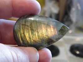 83.09ct 45x30x8mm Labradorite Natural Pear Cabochon for Jewelry Making - $3.14