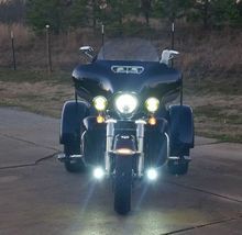 6000K LED Auxiliary Lamps Light Kit for Harley-Davidson Trike (all years) - £94.12 GBP