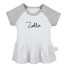 Zoella Vlog Fashion Newborn Baby Girls Dress Toddler Infant 100% Cotton Clothes - £10.45 GBP