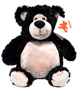 Embroider Buddy Bobby Bear Black 16 Inch Embroidery Stuffed Animal - $38.35 CAD