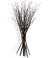 12 Pcs Artificial Curly Willow Branches Plants Decorative Brown Twig Ste... - £22.01 GBP