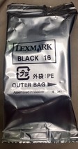 sealed genuine Lexmark 16 BLACK ink cartridge - printer z13 z23 z25 z33 z35 z500 - $29.65