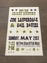 Robbie Fulks Jim Lauderdale Gail Davies Chicago Gig Poster OT School Of ... - $41.05 CAD
