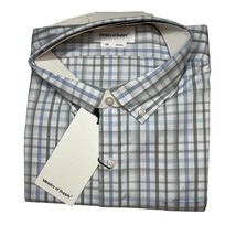 Ministry of Supply Aero Button Down Blue Grey Check Size XXL New - $53.13