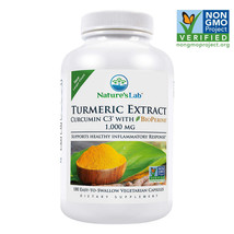 Turmeric Supplements Curcumin C3 1000mg. 180 Vegetarian Capsules Inflamm... - £38.10 GBP