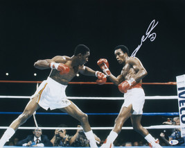 Sugar Ray Leonard Unterzeichnet 16x20 Boxen Swing Foto Bas ITP - £68.77 GBP