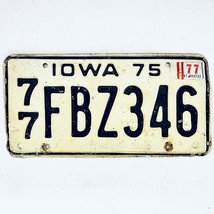 1977 United States Iowa Polk County Passenger License Plate 77 FBZ346 - £14.06 GBP