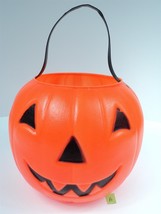 VTG Empire Halloween Pumpkin Jack-O-Lantern Blow Mold Candy Bucket (A) - £9.24 GBP