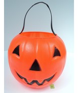 VTG Empire Halloween Pumpkin Jack-O-Lantern Blow Mold Candy Bucket (A) - £9.12 GBP
