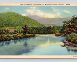Scene on Winooski River Burlington Vermont VT Linen Postcard Q2 - $3.91