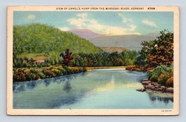Scene on Winooski River Burlington Vermont VT Linen Postcard Q2 - £3.05 GBP