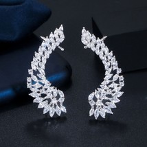 CWWZircons New Arrival Ear Cuff Shiny Cubic Zirconia Fashion Wings Clamp... - £18.57 GBP