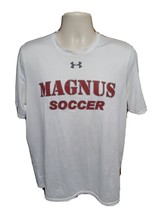 Under Armour Albertus Magnus Soccer Adult Medium Light Gray Jersey - $331.61 MXN