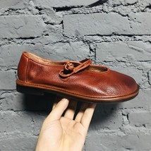 Birkuir Original Genuine Leather Flats Women Shoes Retro Mary Jane Round Toe Cas - £83.46 GBP
