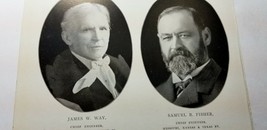 Notable St. Louisians of 1900 Page Photos RAILROAD MEN Wabash Vandalia MK&amp;T A4 - £8.81 GBP