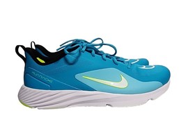 Nike Alpha Huarache 8 Pro CZ6559-400 Mens Size 14 Cyan Turf Lacrosse Shoes - $69.29