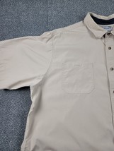 Carhartt Shirt Mens 3XL Khaki Button Up Work Shirt Heavy Duty Outdoors R... - £19.25 GBP