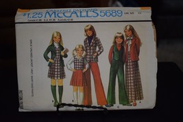 McCall's 5689 Unlined Jacket, Vest, Skirt & Pants Pattern - Size 10 Chest 28.5 - £10.11 GBP