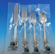 Grande Baroque by Wallace Sterling Silver Flatware Set for 8 Service 36 pcs New - £1,757.59 GBP