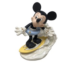 Lenox Disney Surf’s Up Mickey Mouse Figurine Mickey For All Seasons Surfing Surf - £156.60 GBP