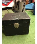 Mid Century industrial metal storage hanging file box vintage large scra... - $1,133.58 MXN