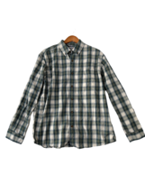 CARHARTT Mens Shirt Relaxed Fit Blue Plaid Button Down Long Sleeve Size L - $16.31