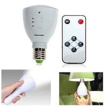 LED Rechargeable Emergency Bulb - 2-in-1 Light &amp; Flashlight - E27 Base - 4-6 Wat - £15.69 GBP