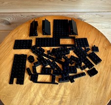 Lot of 50 Black Lego Pieces Assorted B - £11.75 GBP
