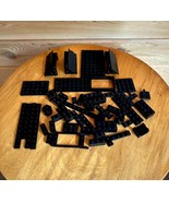 Lot of 50 Black Lego Pieces Assorted B - £11.59 GBP