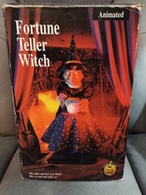 Vintage 1995 Gemmy Halloween 17&quot; Animated Fortune Teller Witch With Box - £31.57 GBP