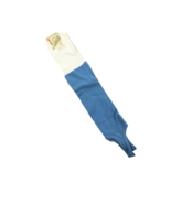NOS Vtg 80s Nylon Stirrup Athletic Sport Soccer Tube Socks Carolina Blue... - $14.80