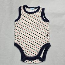 Vintage Y2K Old Navy Baby White Red Blue Stars Sleeveless Bodysuit 3-6 M... - $11.88