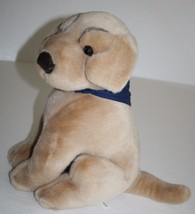 Golden Retriever Lab Puppy Dog 17&quot; Large Beige Plush Stuffed Soft Toy SOLOcare - £12.45 GBP