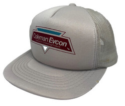 Vintage Coleman Evcon Hat Cap Snap Back Gray Mesh Trucker Heating &amp; AC Products - £14.00 GBP