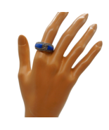925 sterling silver marcasite &amp; blue stone knot Celtic inspired statemen... - $932.74 MXN
