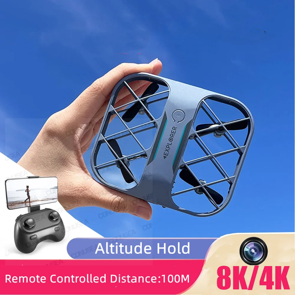 JJRC H107 Mini Drone Dron 4K 8K Quadcopter With Camera Real-Time Transmissi - £34.27 GBP+