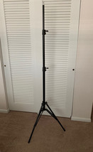 2 Section Black Metal Heavy Duty Studio Light Stand Extends Up To 8&#39; - £27.06 GBP