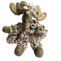handmade cloth Moose Shelf Sitter 22 In. Country Home Decor - £27.37 GBP