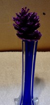 Picks Fake Flowers 8&quot;Tall Celebrate It Table Decor Purple Glitter Pineco... - £1.94 GBP