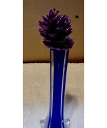 Picks Fake Flowers 8&quot;Tall Celebrate It Table Decor Purple Glitter Pineco... - £1.95 GBP