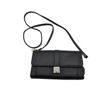 Nicole Miller Women&#39;s Black Crossbody Purse Wallet Purse Holder - $19.03