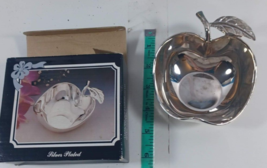 Brand New Silver Plated Apple Shaped Tray/Dish Sealed In Package Fingerh... - $19.80