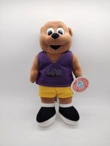 Toy Factory LSU Tigers Stuffed Bear Animal Collegiate Basketball Shorts Purple - £11.07 GBP