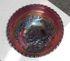 Windmill...7&quot; deep bowl--purple--cx...vintage carnival glass - £33.59 GBP
