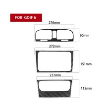 Car   Air Vent center console Stickers For VW Golf 6 G-T-I R MK6 2008-12 Car Int - £97.81 GBP