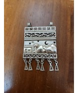 RARE Saudi Arabia Silver 925 Pendant Embossed Desert Scene Moon Stars Ca... - $54.32 CAD